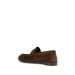 Saint Laurent Brown Calf Leather Bos Taurus Slip-On Loafers - Image 3