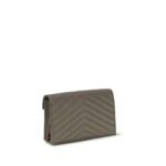 Portofel Saint Laurent Gri din Piele - imagine 3