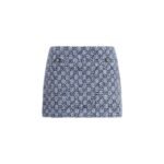 Gucci Blue Cotton Mini Skirt