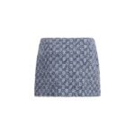 Gucci Blue Cotton Mini Skirt - Image 2