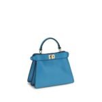 Fendi Blue Calf Leather Bos Taurus Handbag - Image 3