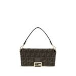 Fendi Brown Recycled Polyester Shoulder Bag