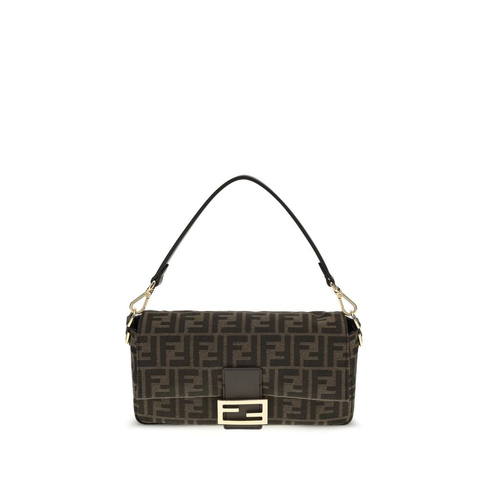 10499605.jpeg Fendi Brown Recycled Polyester Shoulder Bag - Image 1