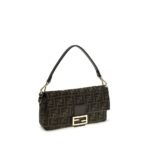 Fendi Brown Recycled Polyester Shoulder Bag - Image 2