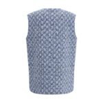 Gucci Blue Cotton Sleveless Jacket - Image 2