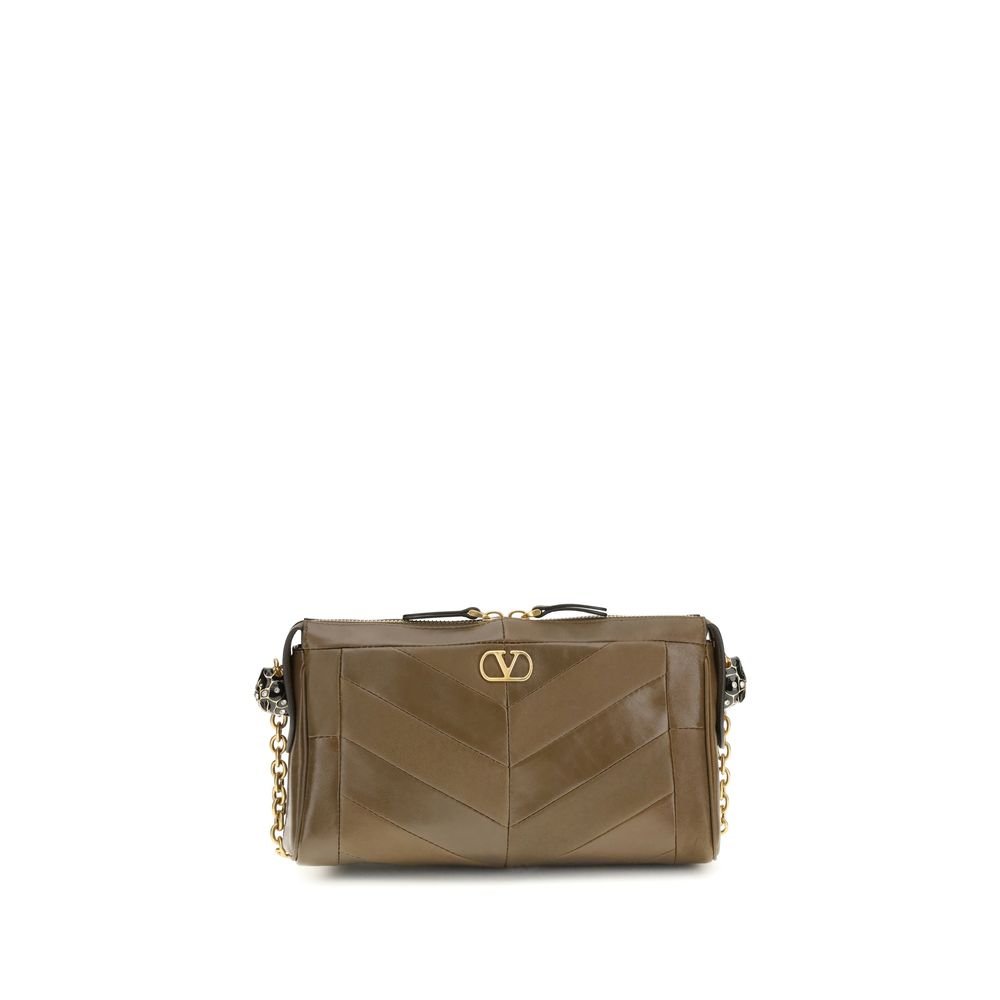 10499652-1.jpeg Valentino Garavani Brown Lamb Ovis Aries Aries Shoulder Bag - Image 1