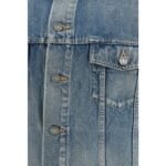 Jachetă Denim Saint Laurent Albastră din Bumbac - imagine 3