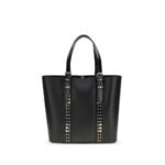 Valentino Garavani Black Calf Leather Bos Taurus Shoulder Bag