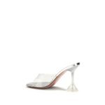 Amina Muaddi Silver Pvc Sandals - Image 3