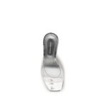 Amina Muaddi Silver Pvc Sandals - Image 4