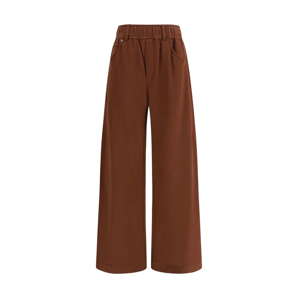 10499868.jpeg Brunello Cucinelli Brown Acetate Casual Pants - Image 1
