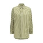 Saint Laurent Bicolor Cotton Pattern Shirt