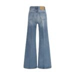 Ami Paris Blue Cotton Flared Jeans - Image 2