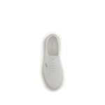 Prada White Cotton Low Top Sneakers - Image 4