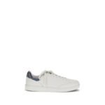 Burberry White Calf Leather Bos Taurus Low Top Sneakers
