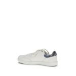 Burberry White Calf Leather Bos Taurus Low Top Sneakers - Image 3