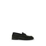 Saint Laurent Black Calf Leather Bos Taurus Slip-On Loafers