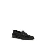 Saint Laurent Black Calf Leather Bos Taurus Slip-On Loafers - Image 2
