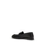 Saint Laurent Black Calf Leather Bos Taurus Slip-On Loafers - Image 3