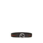 Gucci Black Calf Leather Bos Taurus Regular Belt - Image 2