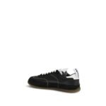 Alexander McQueen Black Calf Leather Bos Taurus Low Top Sneakers - Image 3
