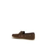 Gucci Brown Calf Leather Bos Taurus Slip-On Loafers - Image 3