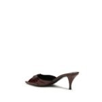 Saint Laurent Bordeaux Calf Leather Bos Taurus Stiletto Heel Sandals - Image 3