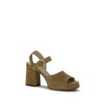 Valentino Garavani Beige Calf Leather Bos Taurus Platform Sandals - Image 2