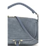 Chloé Blue Calf Leather Bos Taurus Shoulder Bag - Image 4