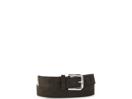 Brunello Cucinelli Black Calf Leather Bos Taurus Regular Belt
