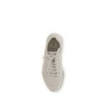 Brunello Cucinelli Beige Calf Leather Bos Taurus Low Top Sneakers - Image 4