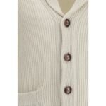 Cardigan Brunello Cucinelli cotton Bej din Bumbac - imagine 3