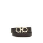 Ferragamo Brown Calf Leather Bos Taurus Regular Belt