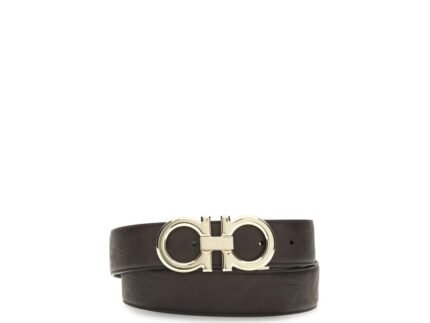 Ferragamo Brown Calf Leather Bos Taurus Regular Belt