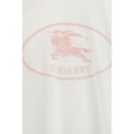 Burberry White Cotton T-Shirt - Image 3