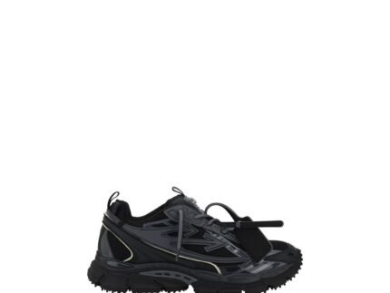 Off-White Black Polyester Athletic Sneakers