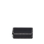 Valentino Garavani Black Calf Leather Bos Taurus Wallet