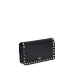 Valentino Garavani Black Calf Leather Bos Taurus Wallet - Image 3