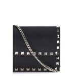 Valentino Garavani Black Calf Leather Bos Taurus Wallet - Image 4
