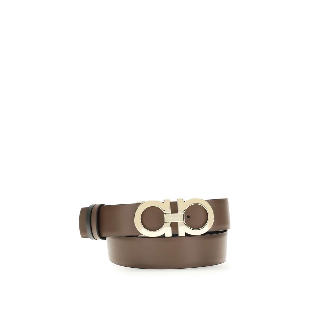 10511588.jpeg Ferragamo Brown Calf Leather Bos Taurus Regular Belt - Image 1