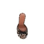 Amina Muaddi Multicolor Silk Sandals - Image 4
