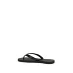 Prada Black Calf Leather Bos Taurus Flip-Flop Sandals - Image 3
