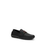 Gucci Black Calf Leather Bos Taurus Slip-On Loafers - Image 2