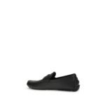 Gucci Black Calf Leather Bos Taurus Slip-On Loafers - Image 3