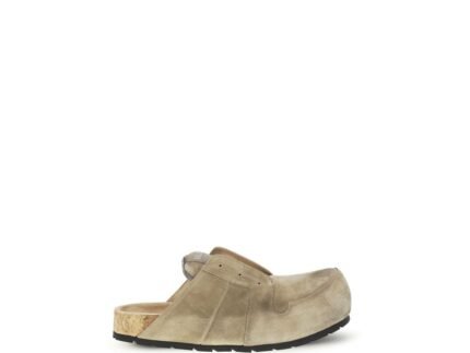 Balenciaga Beige Calf Leather Bos Taurus Mules