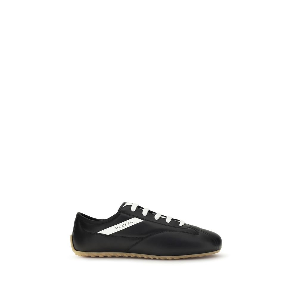 10514164.jpeg Alexander McQueen Black Calf Leather Bos Taurus Low Top Sneakers - Image 1