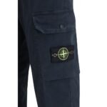 Pantaloni Cargo Stone Island Old Cargo Albastri din Bumbac - imagine 3