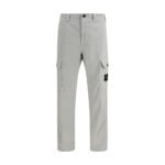 Stone Island Gray Cotton Cargo Pants