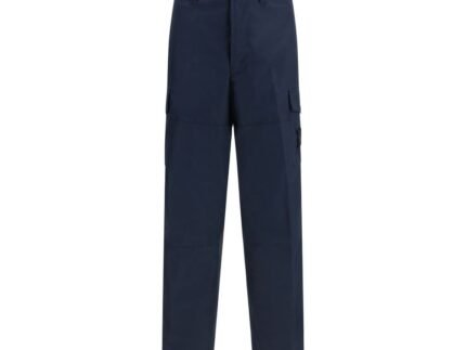 Stone Island Blue Cotton Cargo Pants