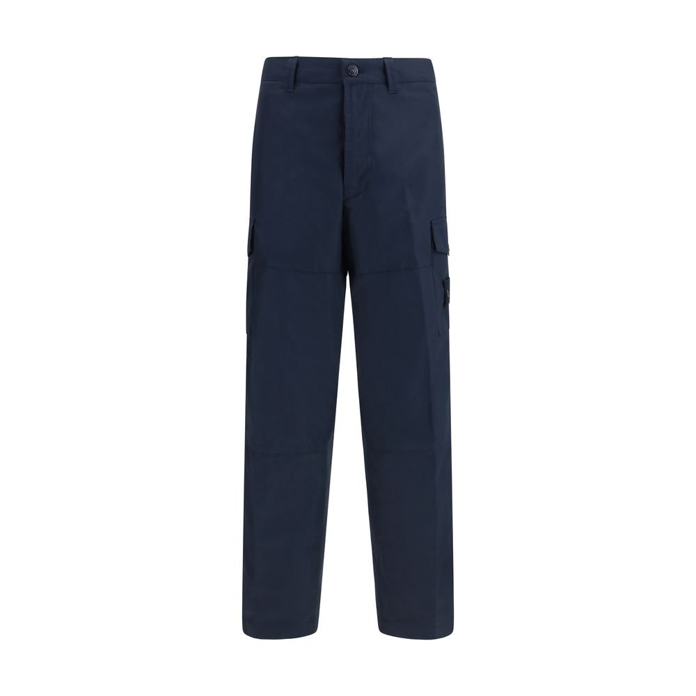 10514520.jpeg Stone Island Blue Cotton Cargo Pants - Image 1